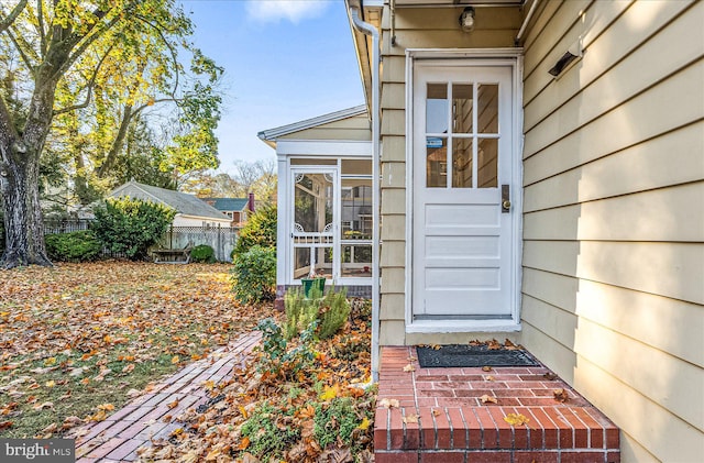 view of property entrance