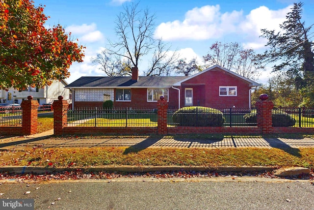 view of ranch-style house