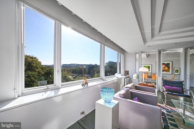 view of sunroom / solarium