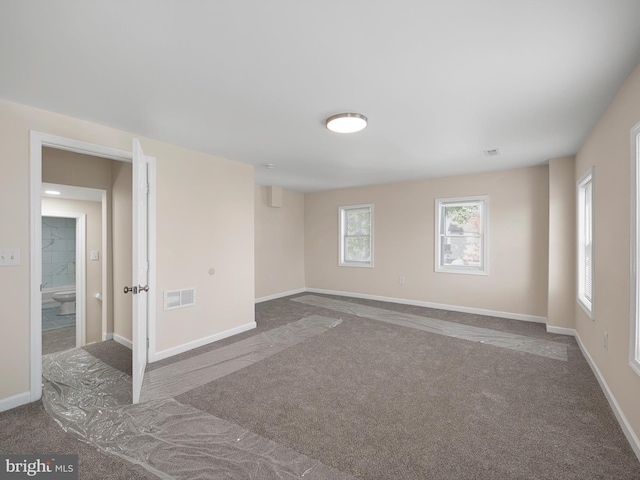 view of carpeted empty room