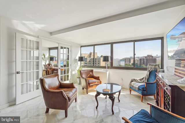 view of sunroom