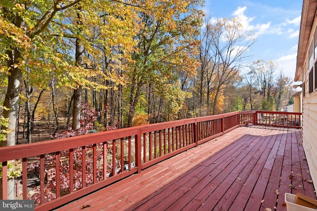 view of wooden terrace