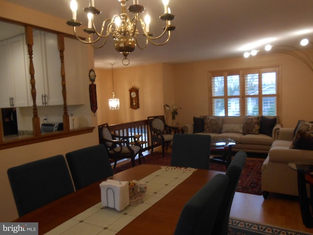 603 Bloomfield Dr, Westampton, NJ 08060 - dining space featuring a chandelier