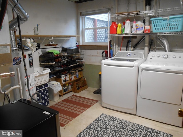 603 Bloomfield Dr, Westampton, NJ 08060 - washroom with washing machine and dryer and water heater