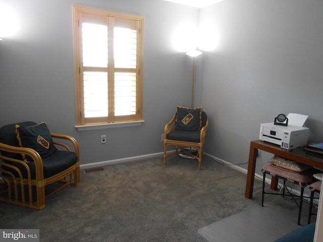 603 Bloomfield Dr, Westampton, NJ 08060 - sitting room featuring carpet flooring and baseboards