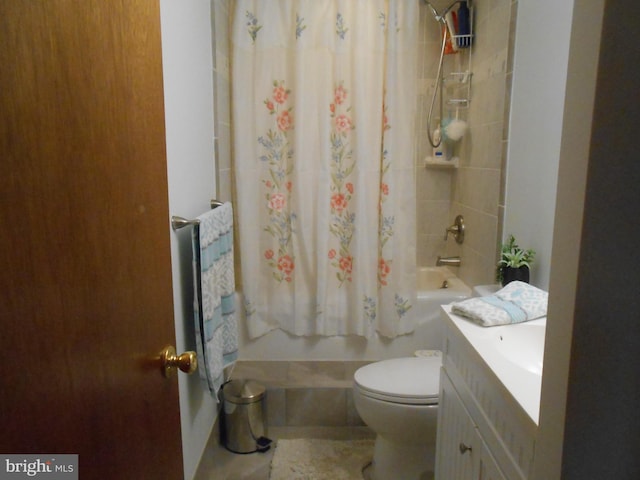 603 Bloomfield Dr, Westampton, NJ 08060 - bathroom with shower / bath combination with curtain, toilet, and vanity
