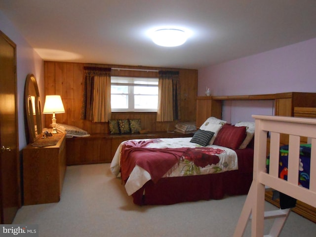 603 Bloomfield Dr, Westampton, NJ 08060 - carpeted bedroom featuring wooden walls
