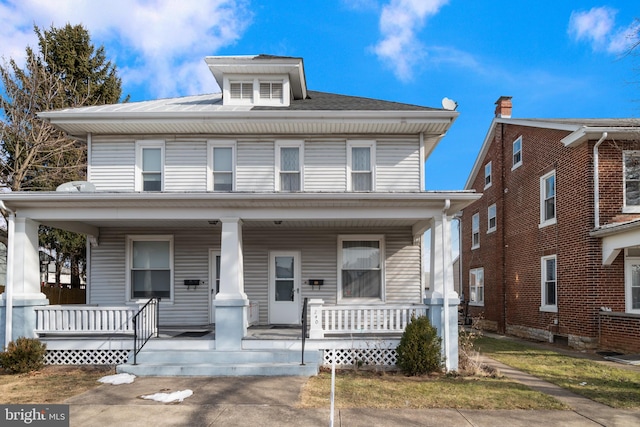 view of front of house featuring a porch