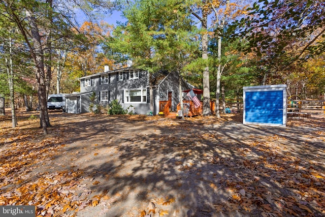 view of front of home