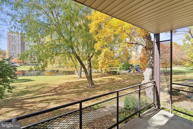 view of balcony