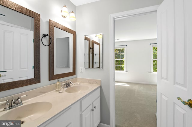 bathroom with vanity