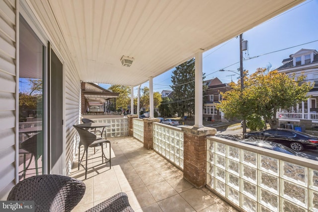 view of patio with covered porch