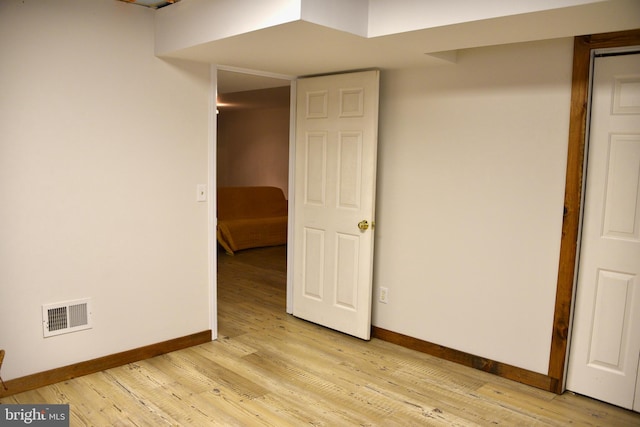 interior space featuring light hardwood / wood-style floors