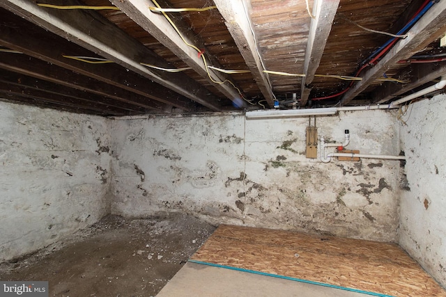 view of basement