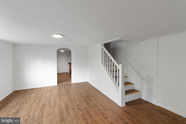 interior space featuring hardwood / wood-style floors