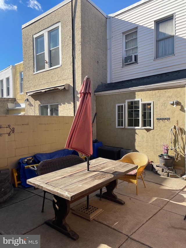 view of patio with cooling unit