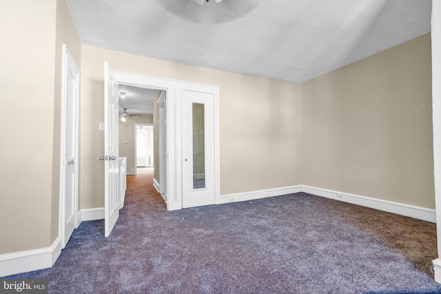 interior space with a textured ceiling