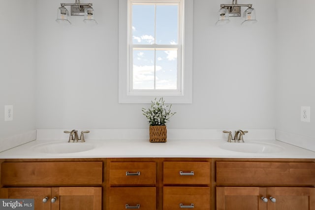 bathroom featuring vanity