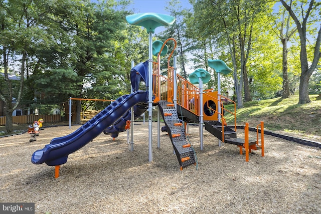 view of jungle gym