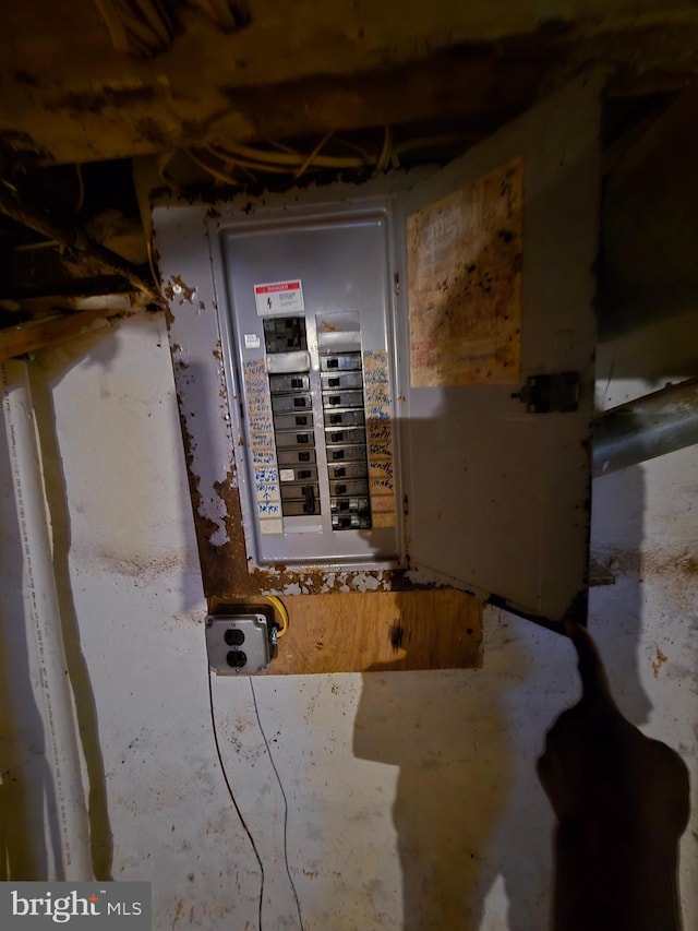 utility room featuring electric panel