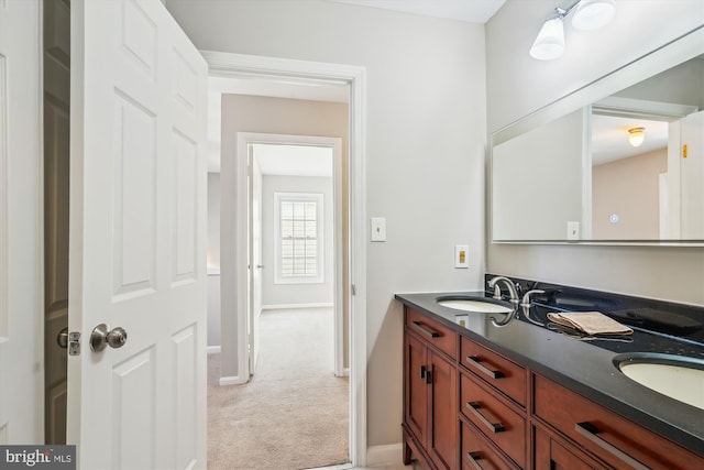 bathroom with vanity