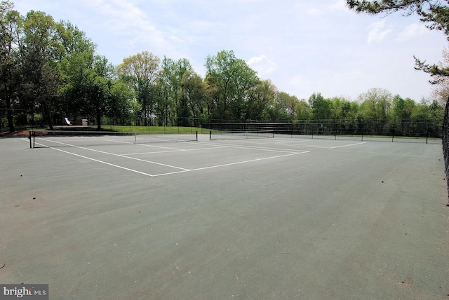 view of tennis court