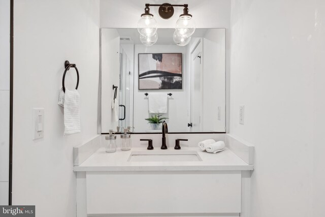 bathroom featuring vanity