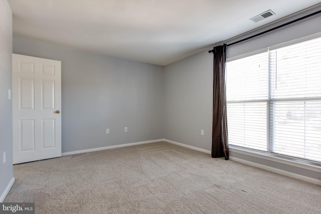 view of carpeted empty room