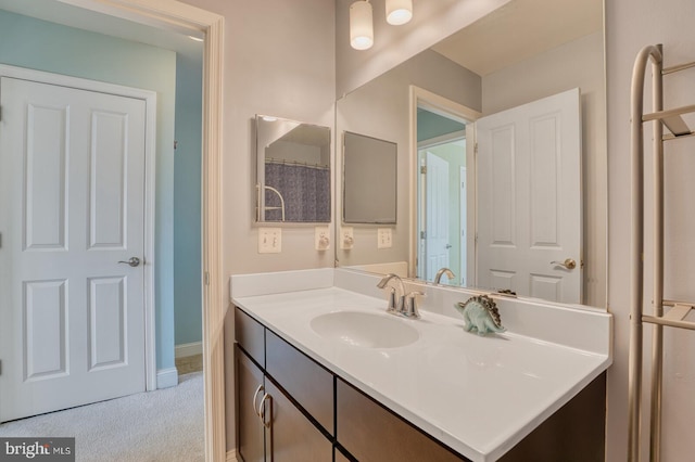 bathroom featuring vanity