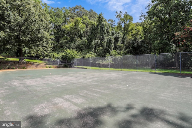 view of tennis court