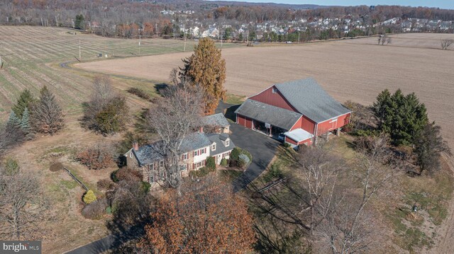 2209 Swamp Rd, Furlong, PA 18925 - colonial inspired home with a chimney, stone siding, and a patio area
