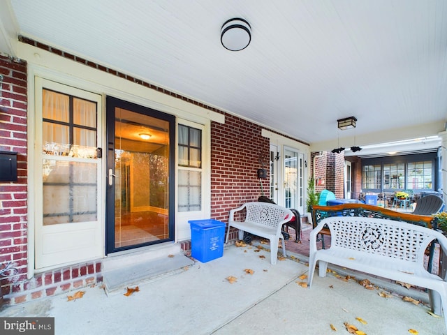 view of patio / terrace featuring a porch