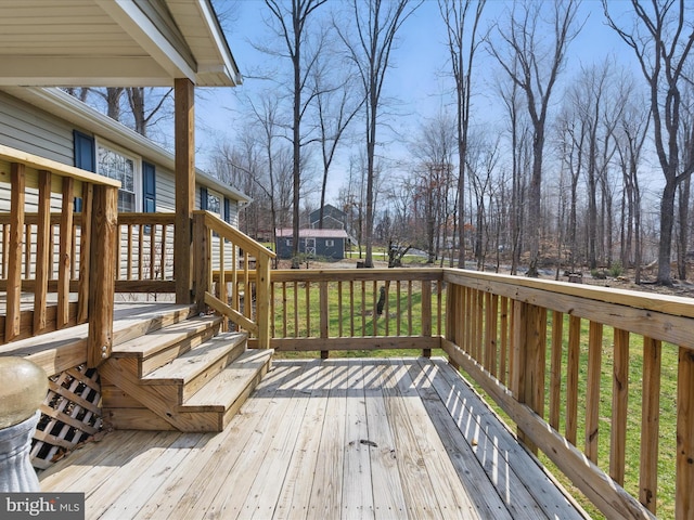 174 Robin Ln, Harpers Ferry, WV 25425 - view of wooden terrace