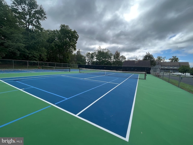 view of tennis court