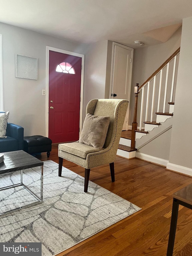 interior space featuring hardwood / wood-style flooring