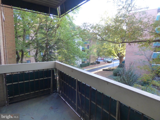 view of balcony