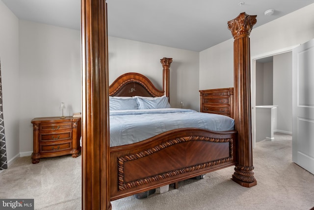 8510 Randell Ridge Rd, Frederick, MD 21704 - bedroom with carpet floors, ornate columns, and baseboards