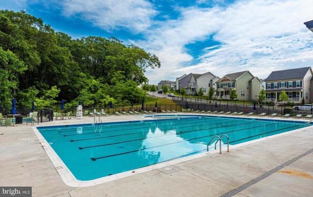 8510 Randell Ridge Rd, Frederick, MD 21704 - community pool featuring a residential view and a patio