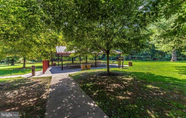 8510 Randell Ridge Rd, Frederick, MD 21704 - view of community featuring a gazebo, a lawn, and volleyball court