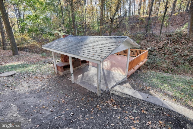 view of outbuilding