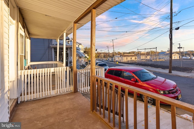 exterior space featuring a porch