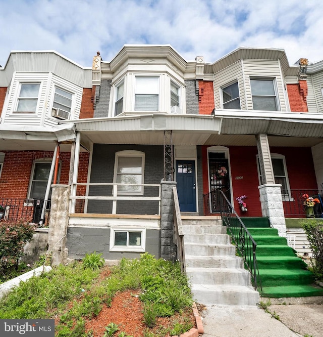 multi unit property with cooling unit and covered porch