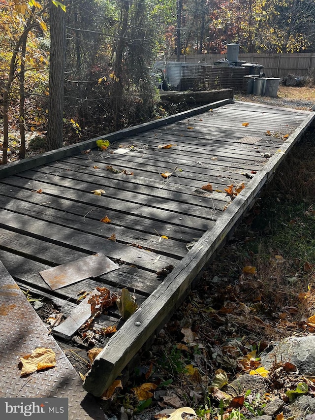 view of wooden terrace