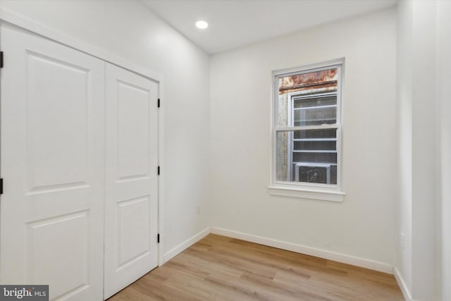 interior space with light wood-type flooring