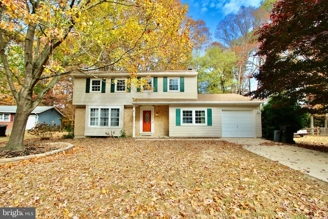 front of property featuring a garage