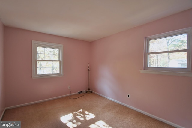 view of carpeted empty room