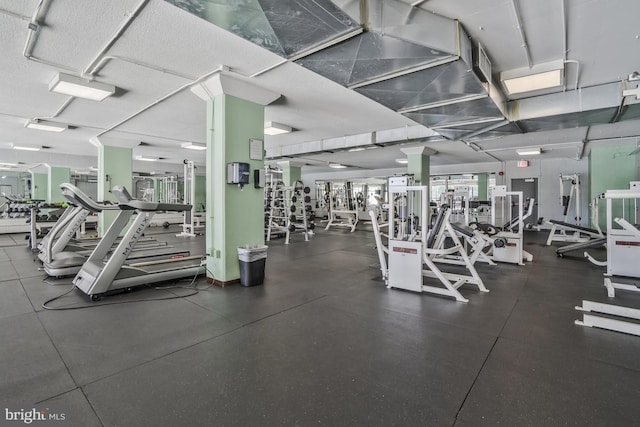 view of workout area