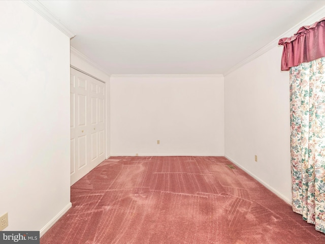 interior space featuring crown molding