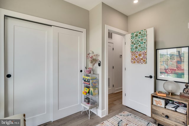 interior space featuring hardwood / wood-style floors