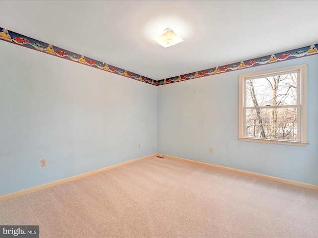 view of carpeted empty room